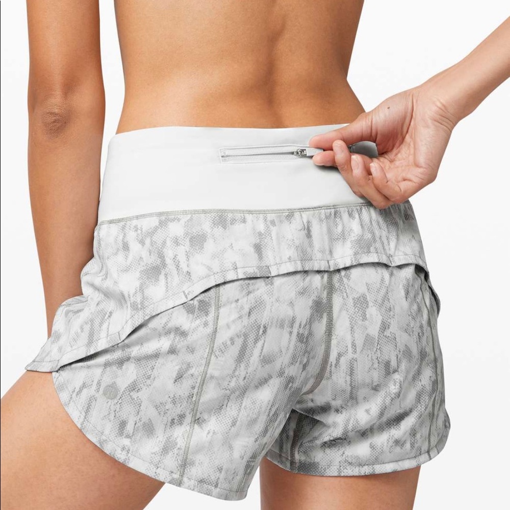 Lululemon Speed up shorts 2.5” inseam alpine white